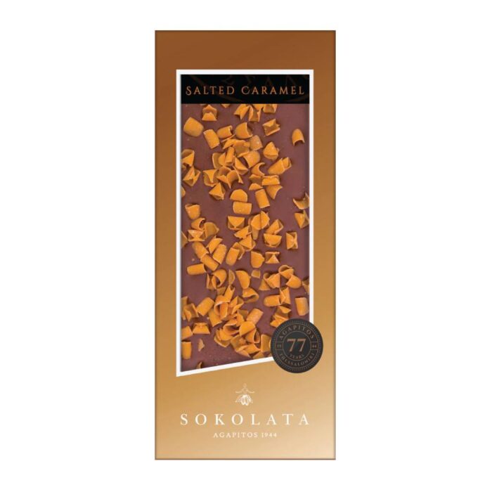 Agapitos Milk Caramel Sea salt & Milk Chocolate 100gr - Image 1