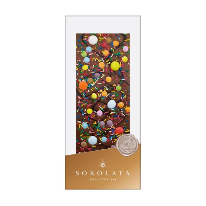 Agapitos Smarty Candy & Milk Chocolate 100gr - Image 1