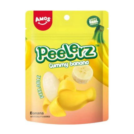 Amos Peelerz Gummy Banana 65gr - Box 36τμχ