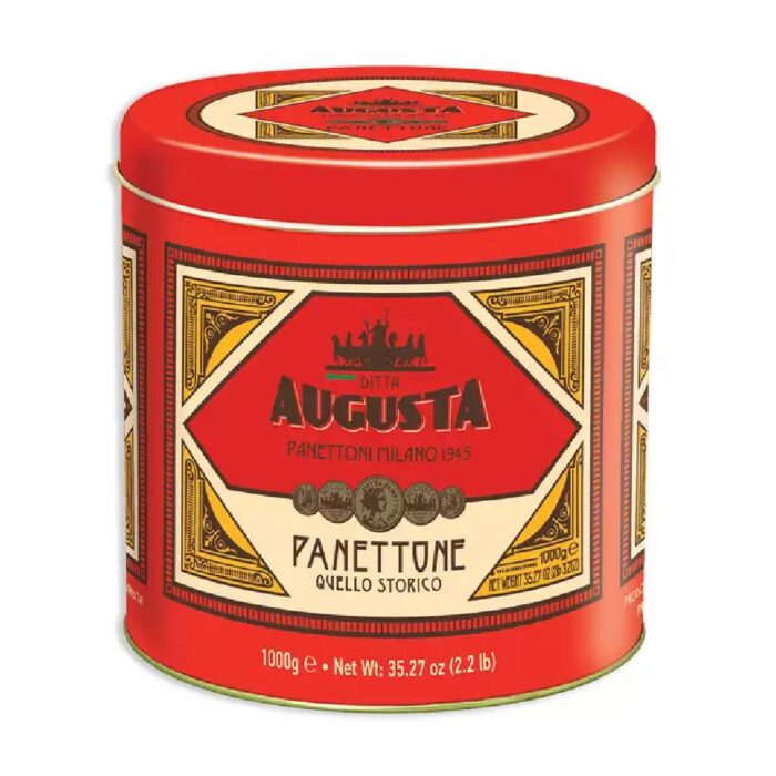 Augusta Panettone Red Tin 1 Kg - Image 1