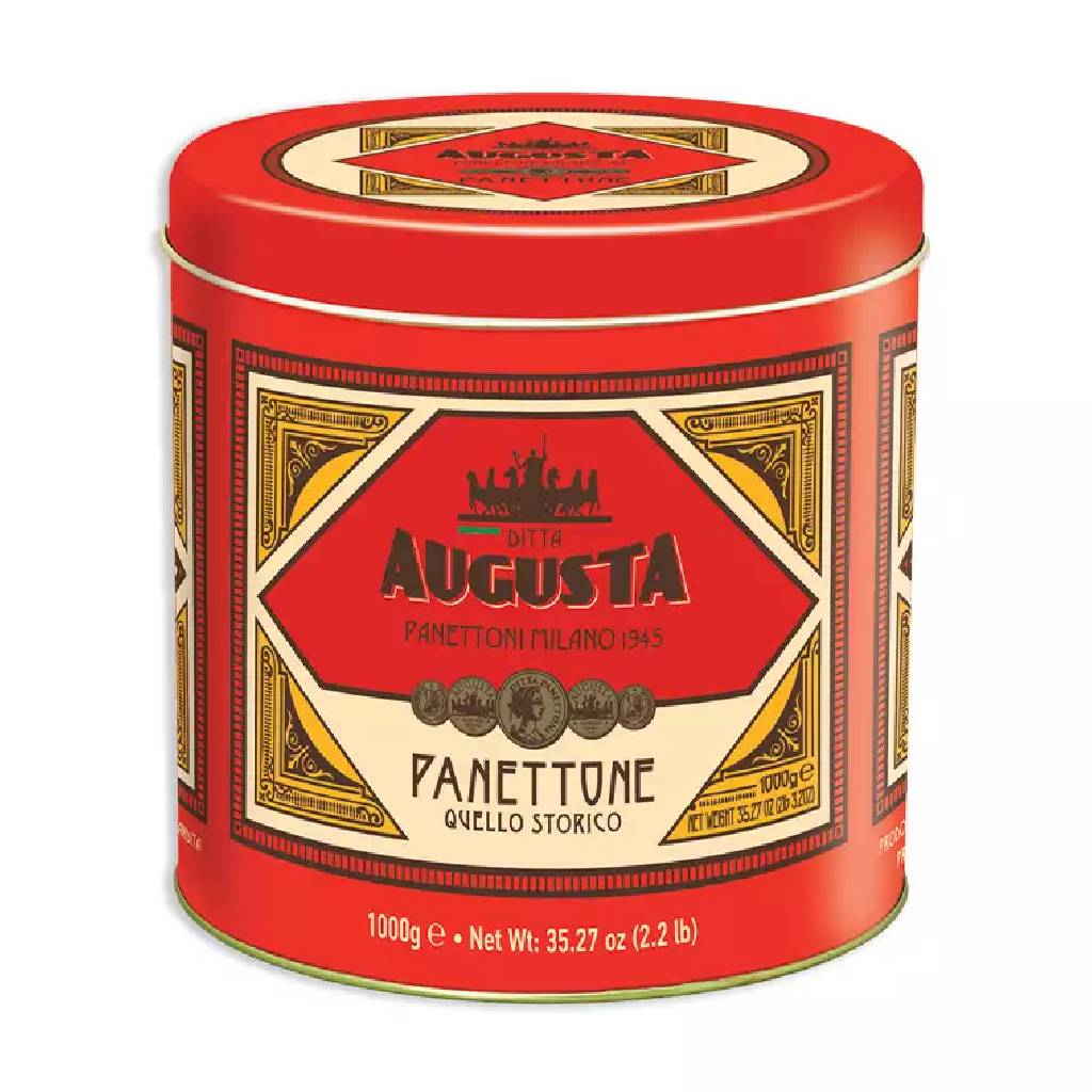 Augusta Panettone Red Tin 1 Kg Augusta Panettone Red Tin 1 Kg - Image 1