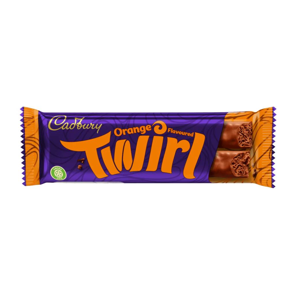 Cadbury-Twirl-Orange-43gr Cadbury Twirl Orange 43gr - Box 24τμχ - Image 1