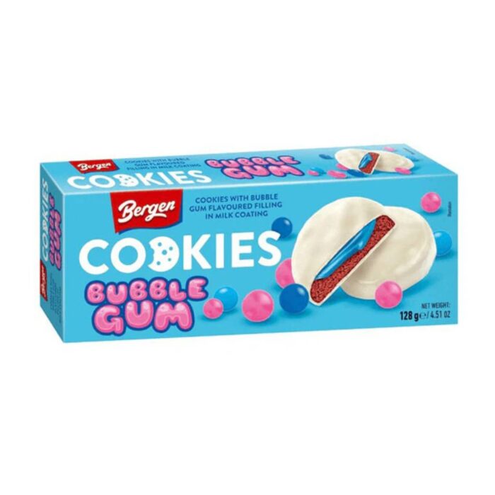 Cooki Bergen Cookies Bubble Gum 128gr - Box 18τμχ - Image 1