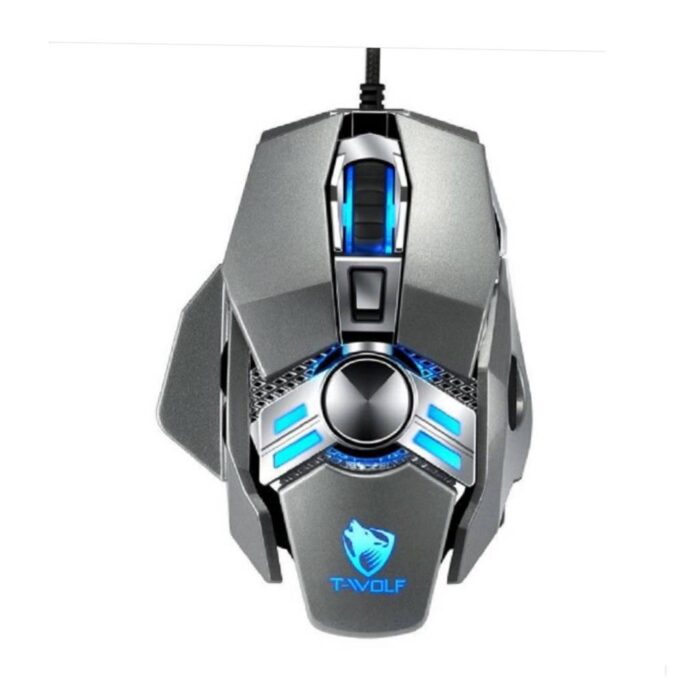 Ενσύρματο Gaming Mouse Thunder Wolf V10 Luminous Aggravated - Ασημί - Image 1