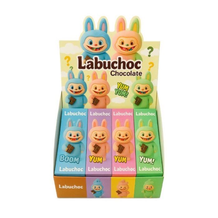 *Labuchoc Chocolate 4 Mixed Flavours Disp 20x75gr - Image 1