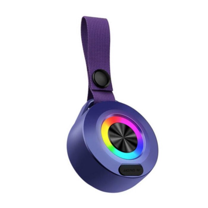 Ασύρματο Mini Ηχείο A232 RGB - Φώς - Μώβ - Image 1