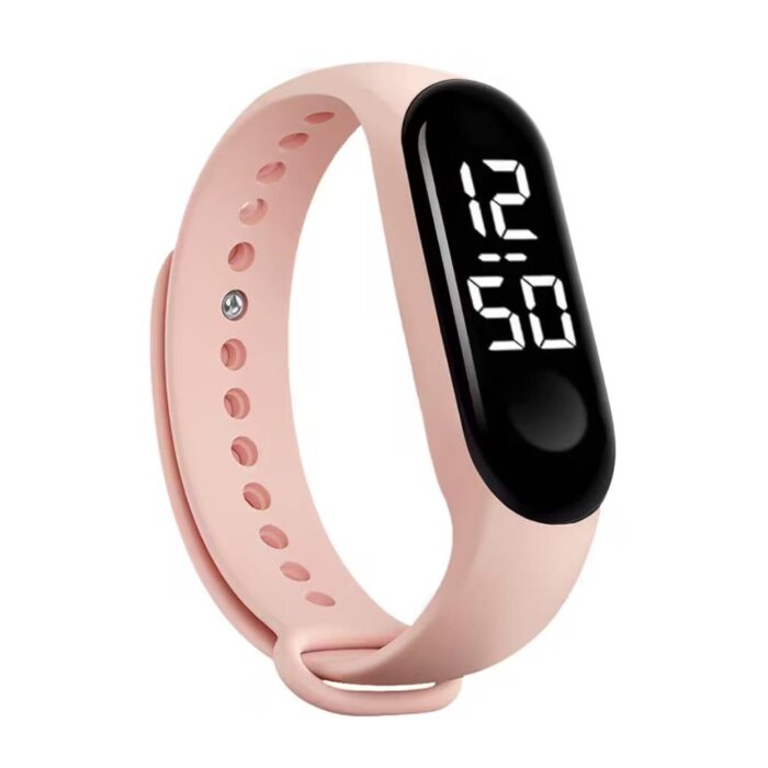 Smartwatch Led Λουράκι Σιλικόνης Pink - Image 1