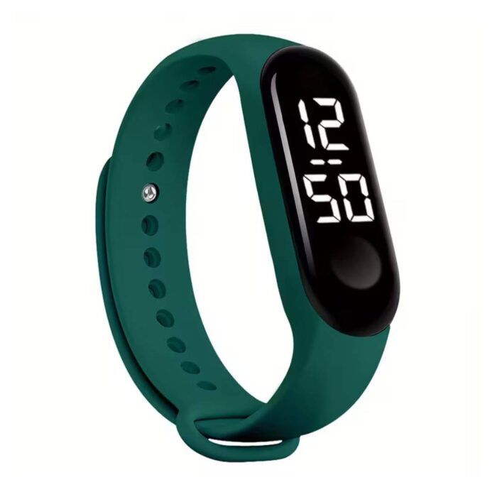 Smartwatch Led Λουράκι Σιλικόνης Πράσινο - Image 1