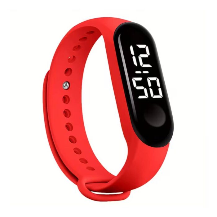 Smartwatch Led Λουράκι Σιλικόνης Red - Image 1