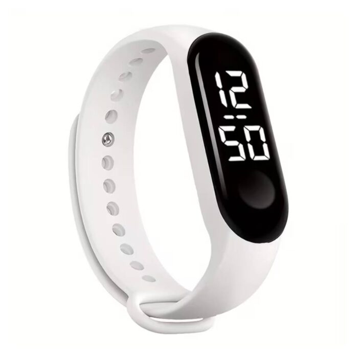 Smartwatch Led Λουράκι Σιλικόνης White - Image 1