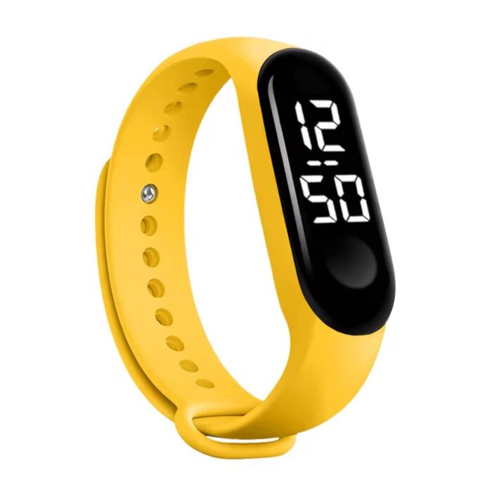 Smartwatch Led Λουράκι Σιλικόνης Yellow - Image 1