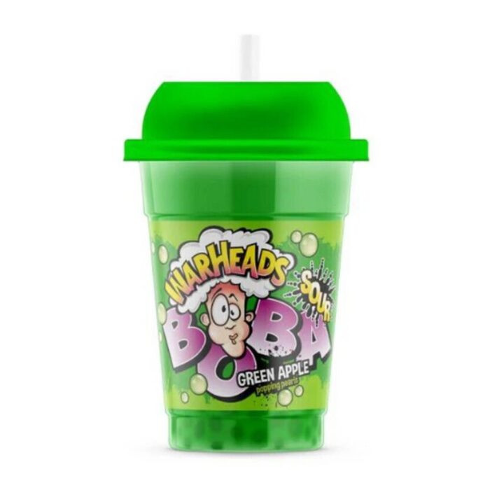 Warheads Boba Sour Green Apple 400ml - Image 1