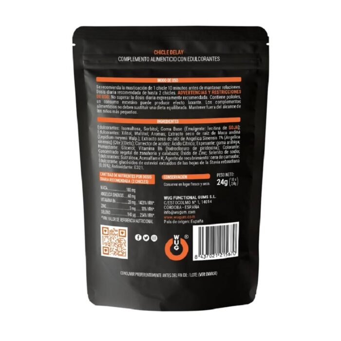 Wug Sex Sense Cum Delayer 10pc – Τσίχλες επιβράδυνσης - Image 2