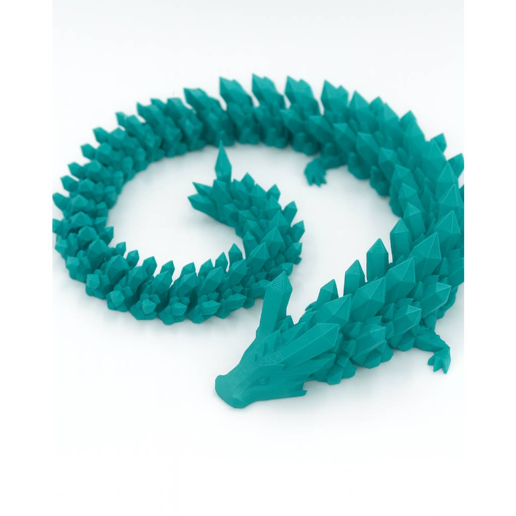 3D Printed Dragon Tirquaz - Handmade (1) 3D Printed Dragon Turquoise - Handmade - Image 1