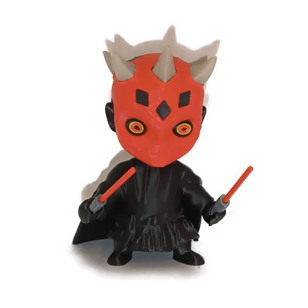 3D-Printed-Mini-Starwars-Darth-Maul-Handmade 3D Printed Mini Starwars Darth Maul - Handmade - Image 1