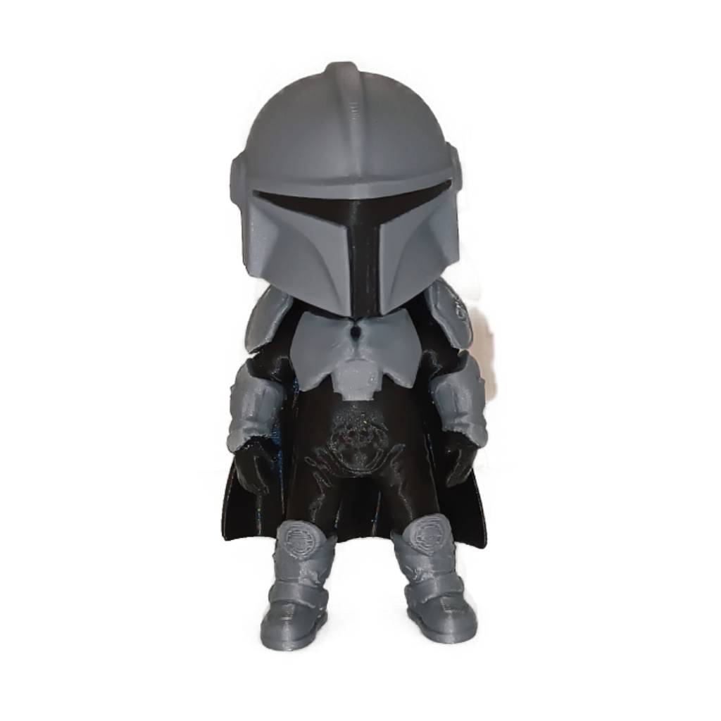 3D-Printed-Mini-Starwars-Mandalorian-Handmade 3D Printed Mini Starwars Mandalorian - Handmade - Image 1