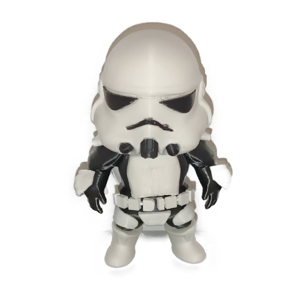 3D-Printed-Mini-Starwars-Stormtrooper-Handmade 3D Printed Mini Starwars Stormtrooper - Handmade - Image 1