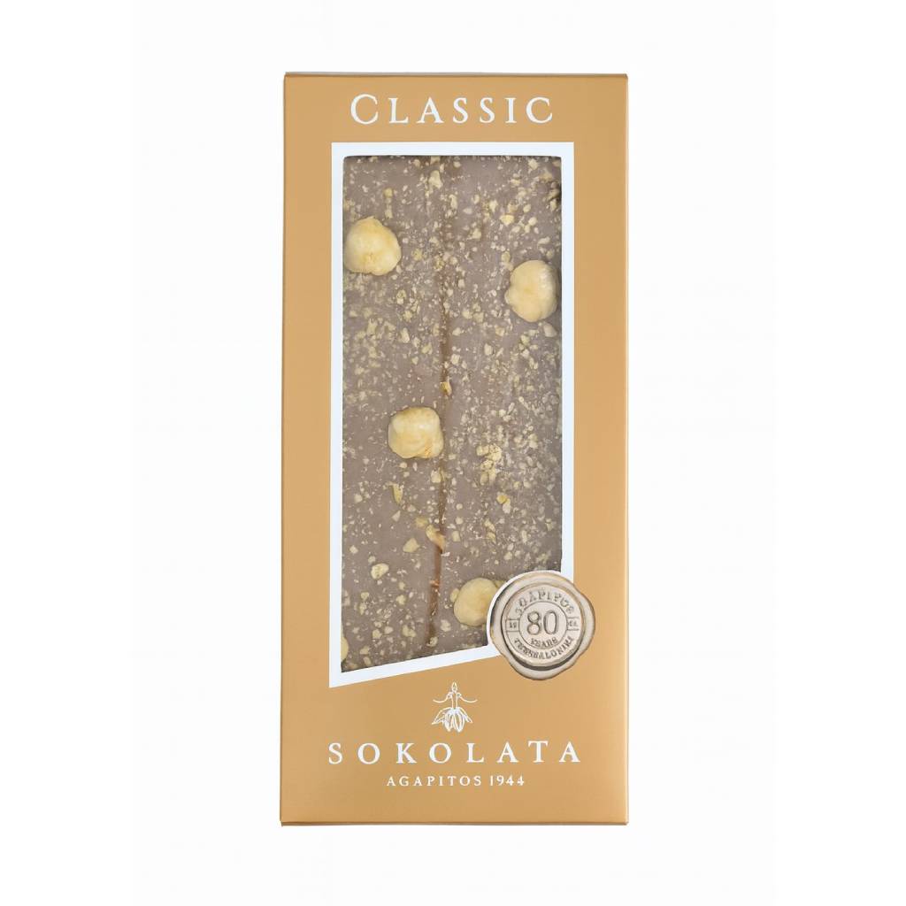 Agapitos-Hazelnuts-Milk-Choco-110gr Agapitos Hazelnuts & Milk Choco 110gr - Image 1