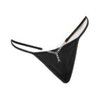 Μαύρο String Με T-Back Stras - No Xs-S - Image 3