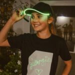 Illuminated Led Light Up Baseball Cap Black-Electric Green - Image 3