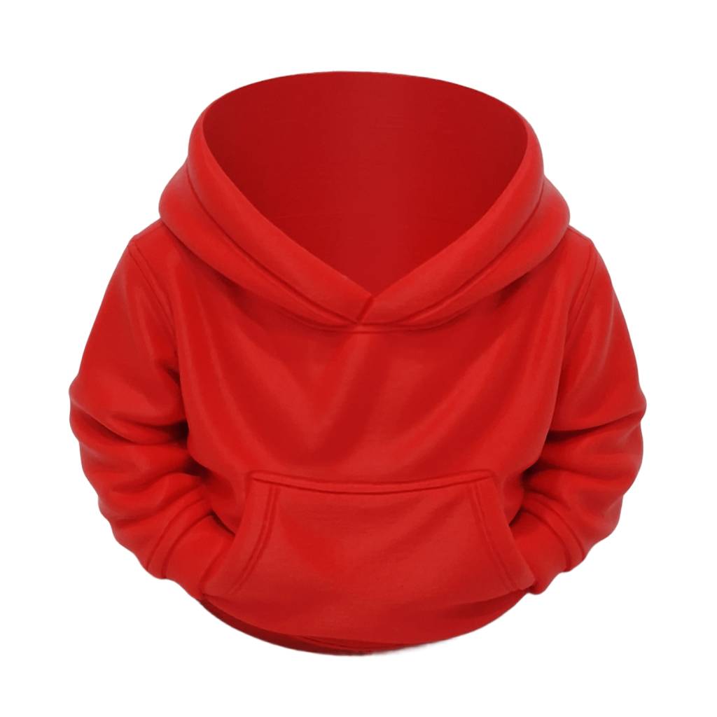 3D Printed Red Hoodie Can Holder - Handmade 3D Printed Θήκη Αναψυκτικού 13×10cm – Red Hoodie Can Holder - Handmade - Image 1