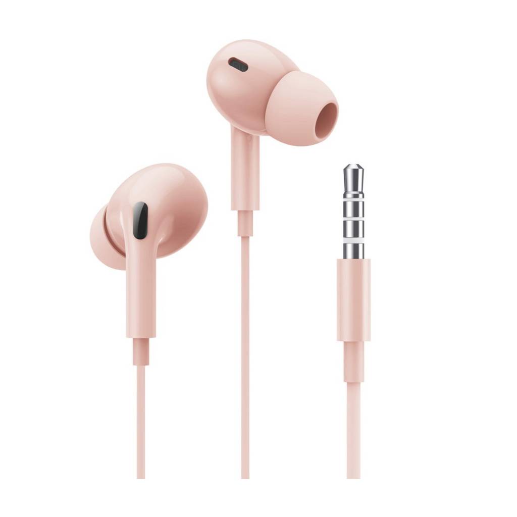 Handsfree 3.5mm Jack In Ear - Pink Ακουστικά Handsfree 3.5mm Jack In Ear - Pink - Image 1