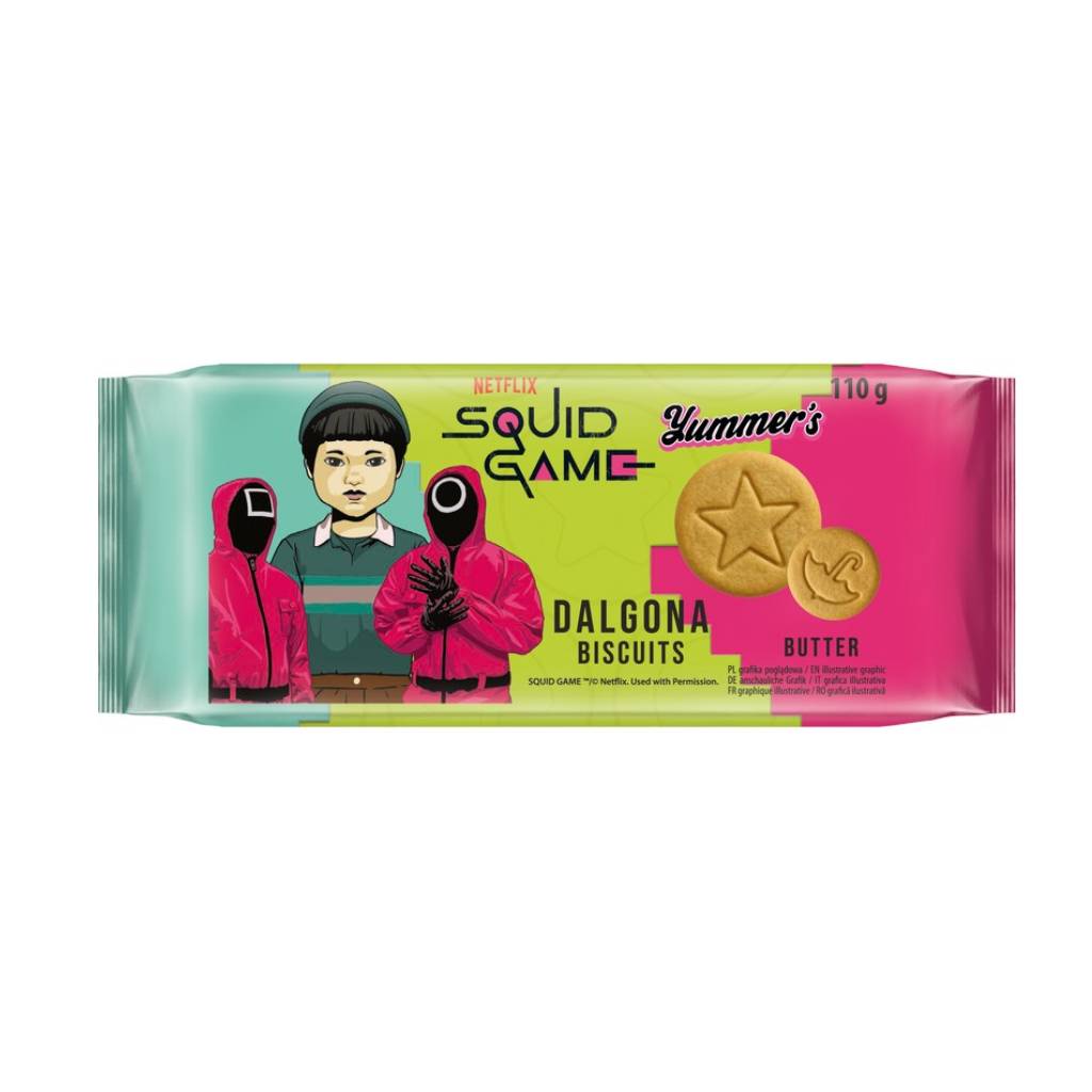 Yummers-Dalgona-Squid-Game-Butter-Cookies-110gr *Yummers Dalgona Squid Game Butter Cookies 110gr - Image 1