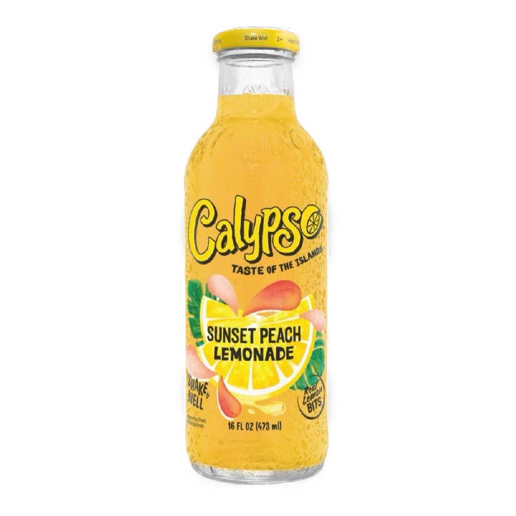 Calypso-Sunset-Peach-Lemonade-473ml Calypso Sunset Peach Lemonade 473ml - Box 12τμχ - Image 1