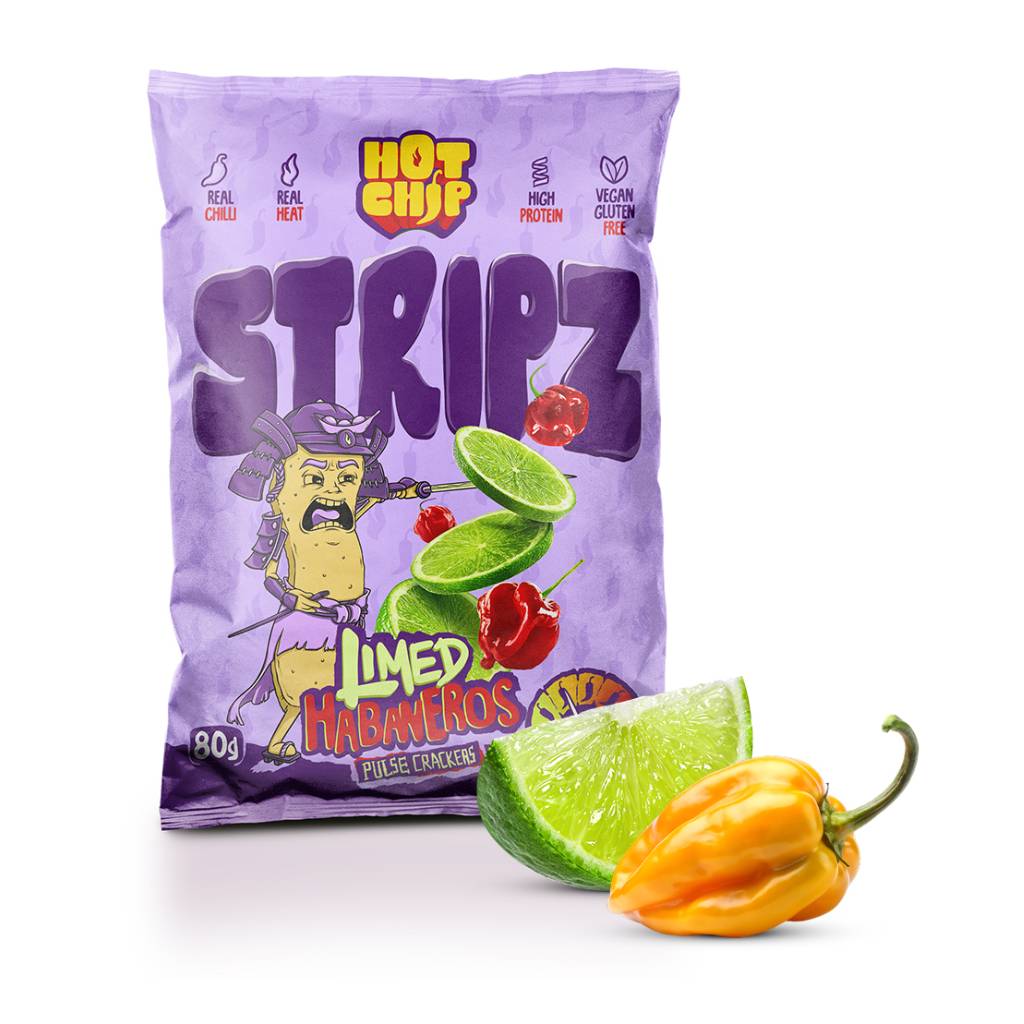 Hot-Chip-Stripz-Limed-Habaneros-80gr Hot Chip Stripz Limed Habaneros 80gr - Image 1