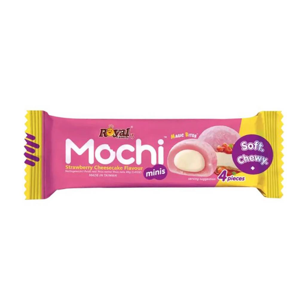 Royal-Family-Mochi-Strawberry-Cheesecake-40gr *Royal Family Mochi Strawberry Cheesecake 40gr - Box 48τμχ - Image 1