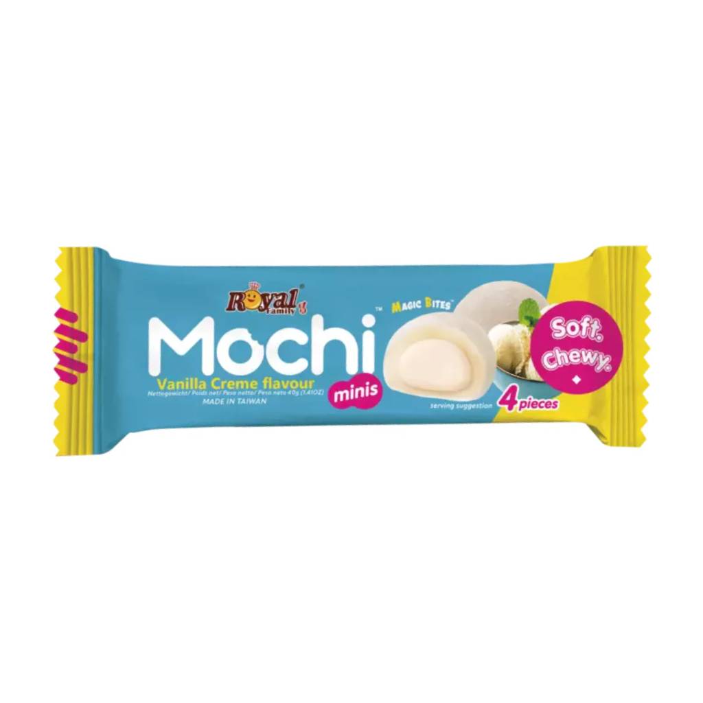 Royal-Family-Mochi-Vanilla-Cream-40gr *Royal Family Mochi Vanilla Cream 40gr - Box 48τμχ - Image 1