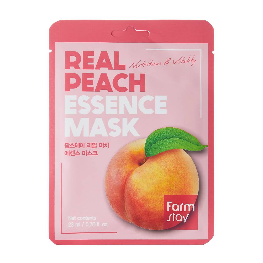 Farmstay-Real-Peach-Essence-Mask-23ml Ks-Farmstay Real Peach Essence Mask 23ml - Image 1