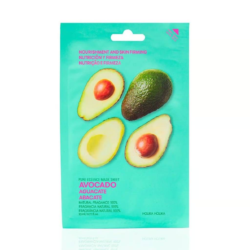 Holika-Holika-Pure-Essence-Mask-Sheet-Avocado-23ml Ks-Holika Holika Pure Essence Mask Sheet Avocado 23ml - Image 1