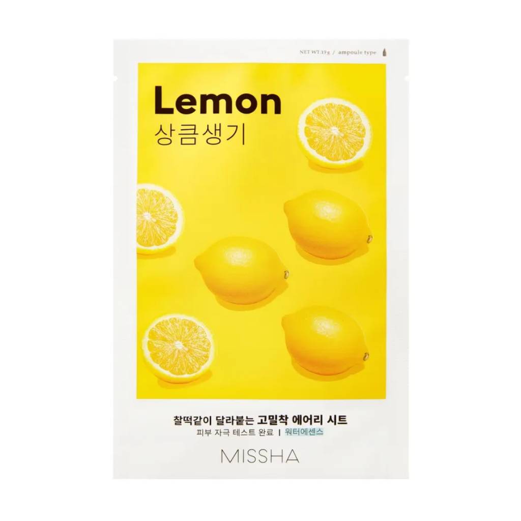 Missha-Airy-Fit-Sheet-Mask-Lemon-19gr Ks-Missha Airy Fit Sheet Mask Lemon 19gr - Image 1