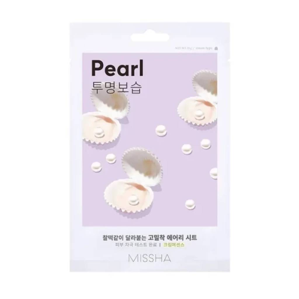 Missha-Airy-Fit-Sheet-Mask-Pearl-19gr Ks-Missha Airy Fit Sheet Mask Pearl 19gr - Image 1