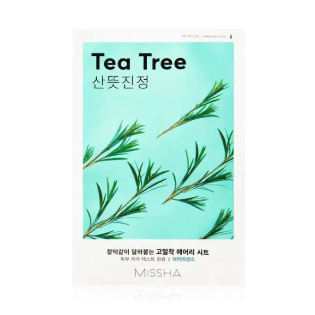 Missha-Airy-Fit-Tea-Tree-Sheet-Mask-19gr Ks-Missha Airy Fit Tea Tree Sheet Mask 19gr - Image 1