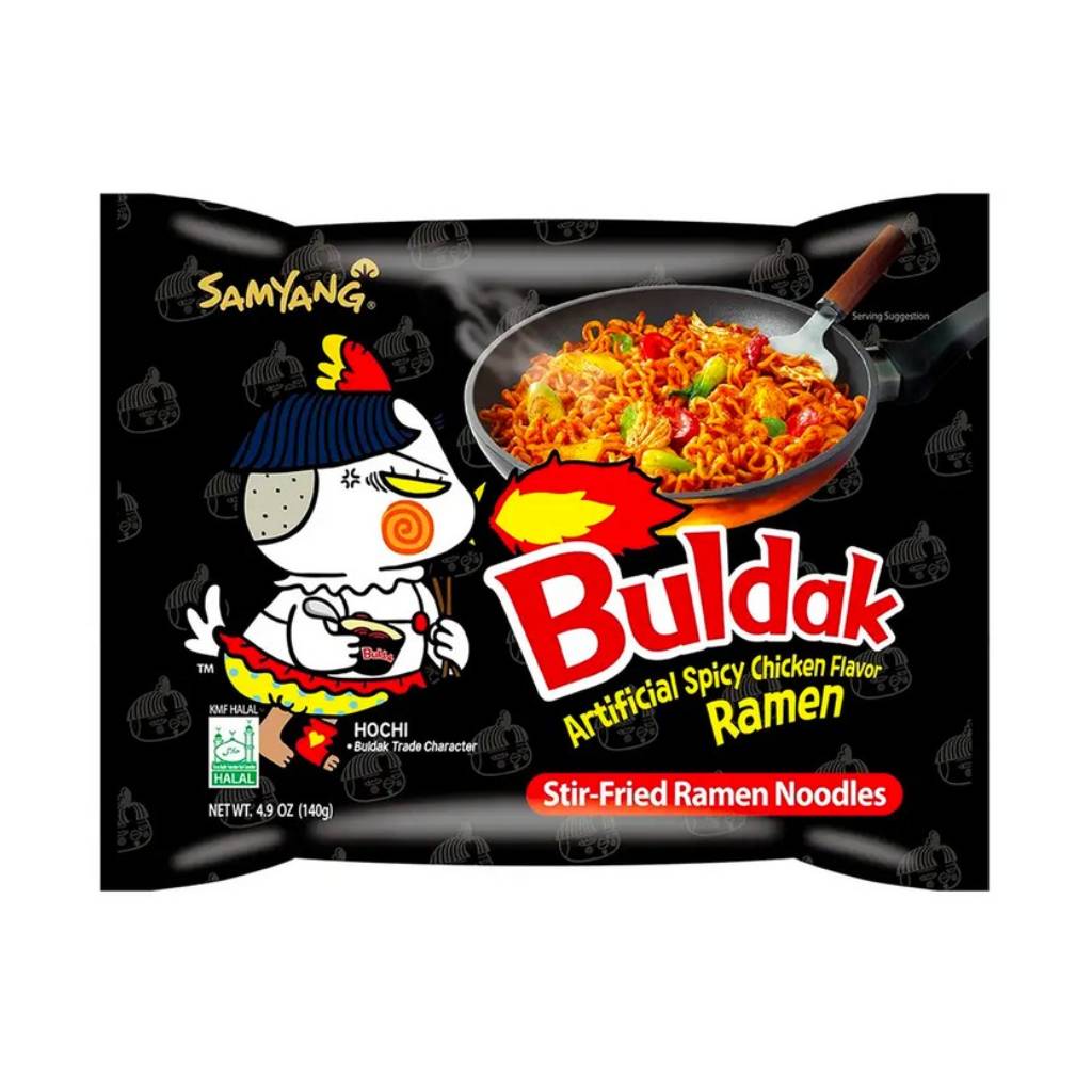 Samyang-Buldak-Original-Black-Hot-Chicken-135gr *Samyang Buldak Original Black Hot Chicken 135gr - Box 40τμχ - Image 1