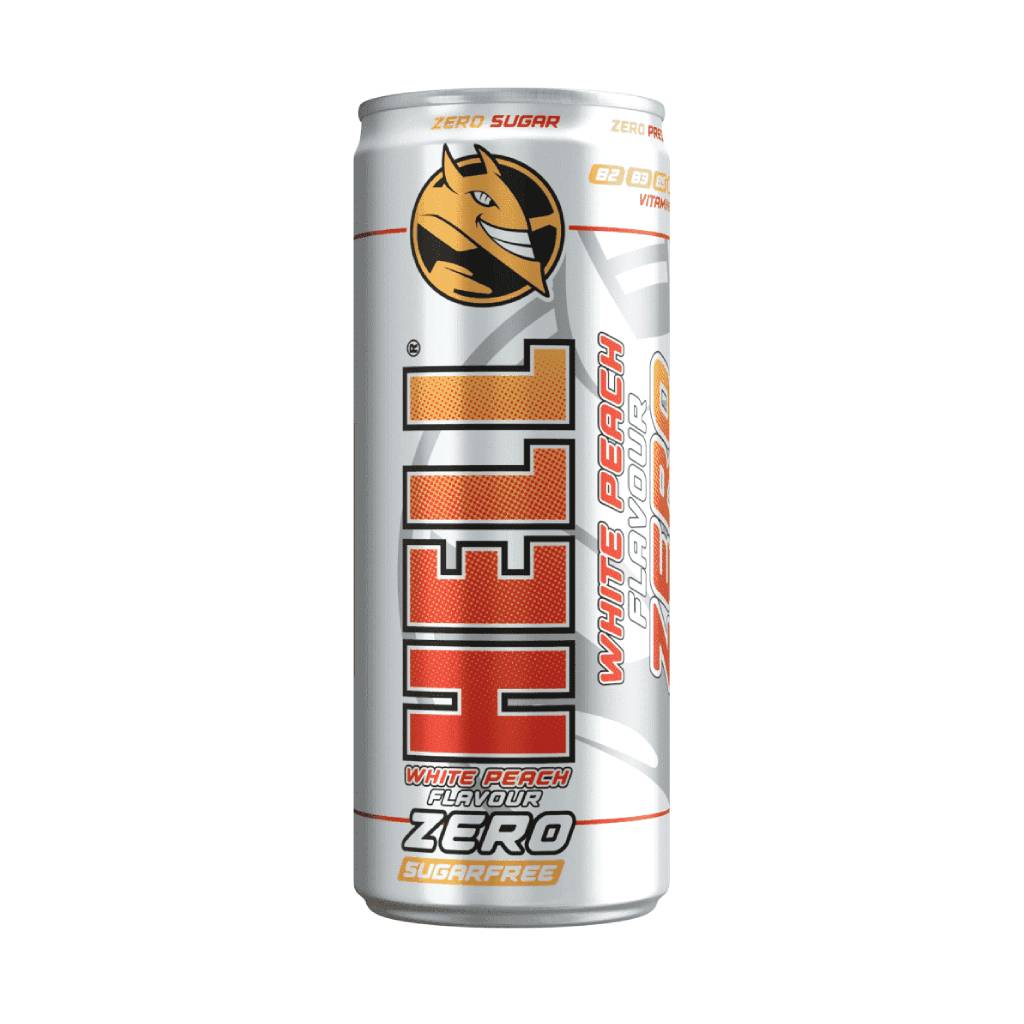 Hell-Energy-Drink-Zero-White-Peach-250ml Hell Energy Drink Zero White Peach 250ml - Image 1