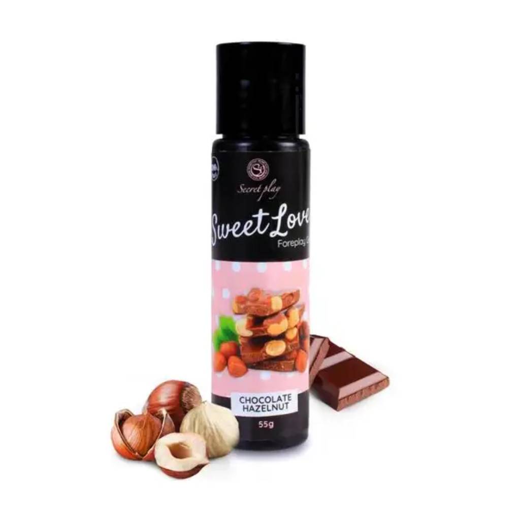 Secretplay-vrosimo-lipantiko-tzel-Sweet-Love-60ml Secretplay Βρώσιμο Λιπαντικό Τζελ Sweet Love Φουντούκι Σοκολάτα 60ml - Image 1