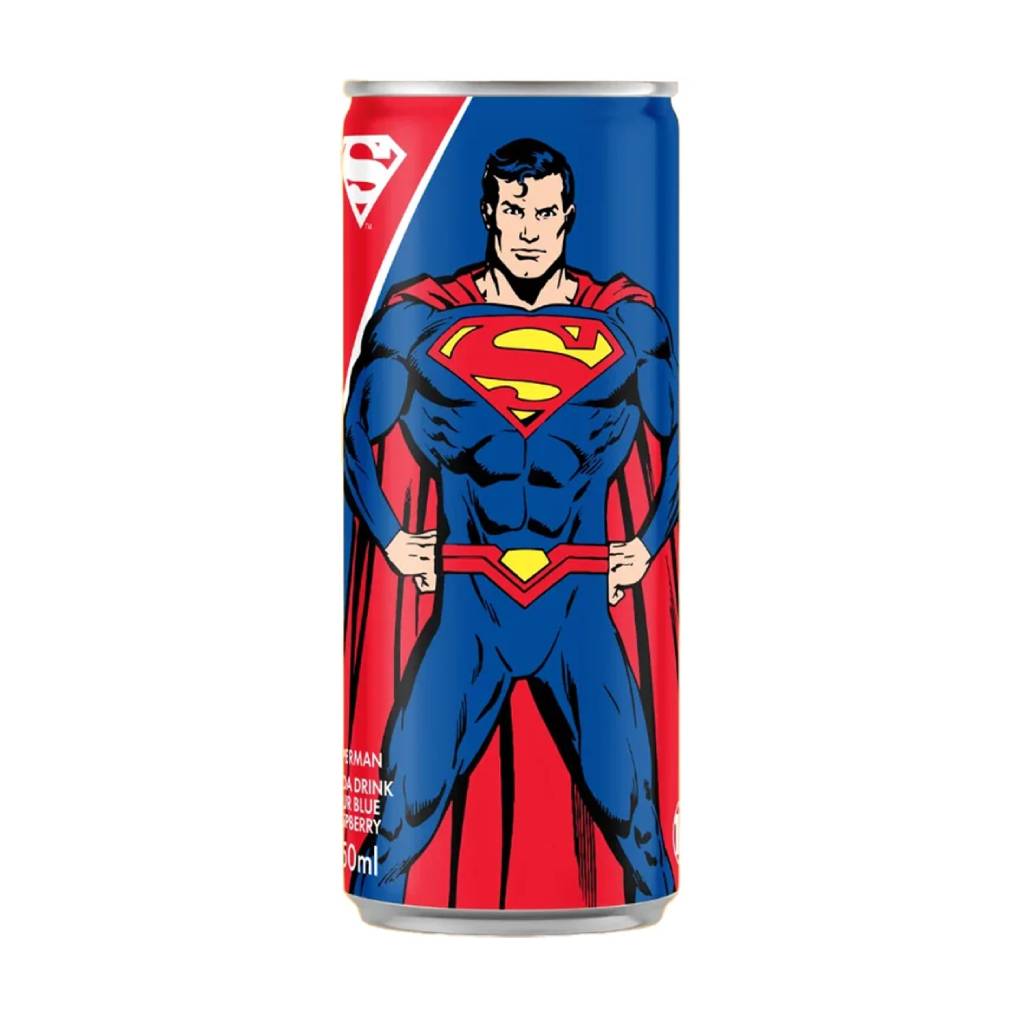 Superman-Soda-Drink-Sour-Blue-Raspberry-250ml Superman Soda Drink Sour Blue Raspberry 250ml - Image 1