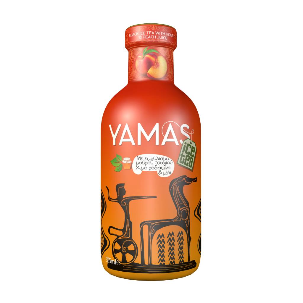 Yamas-Black-Tea-With-Peach-Honey-360ml Yamas Black Tea With Peach & Honey 360ml - Image 1