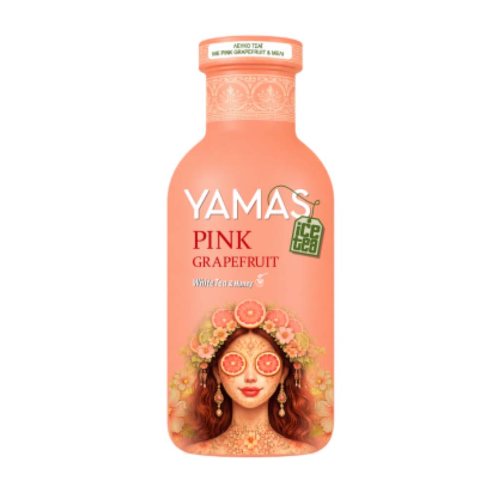 Yamas-White-Tea-With-Pink-Grapefruit-360ml Yamas White Tea With Pink Grapefruit 360ml - Image 1