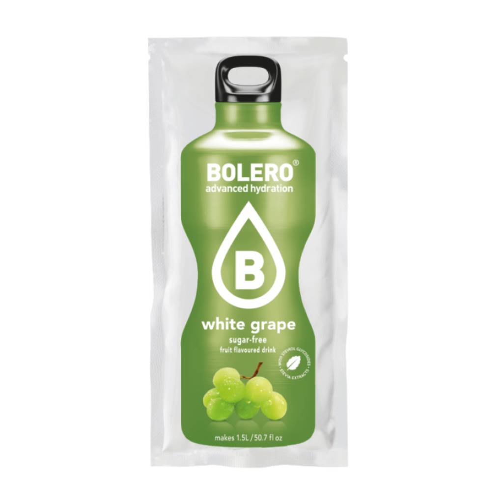 Bolero-white-grape-12x9gr Bolero Φακελάκι Λευκό Σταφύλι 12x9gr - Image 1