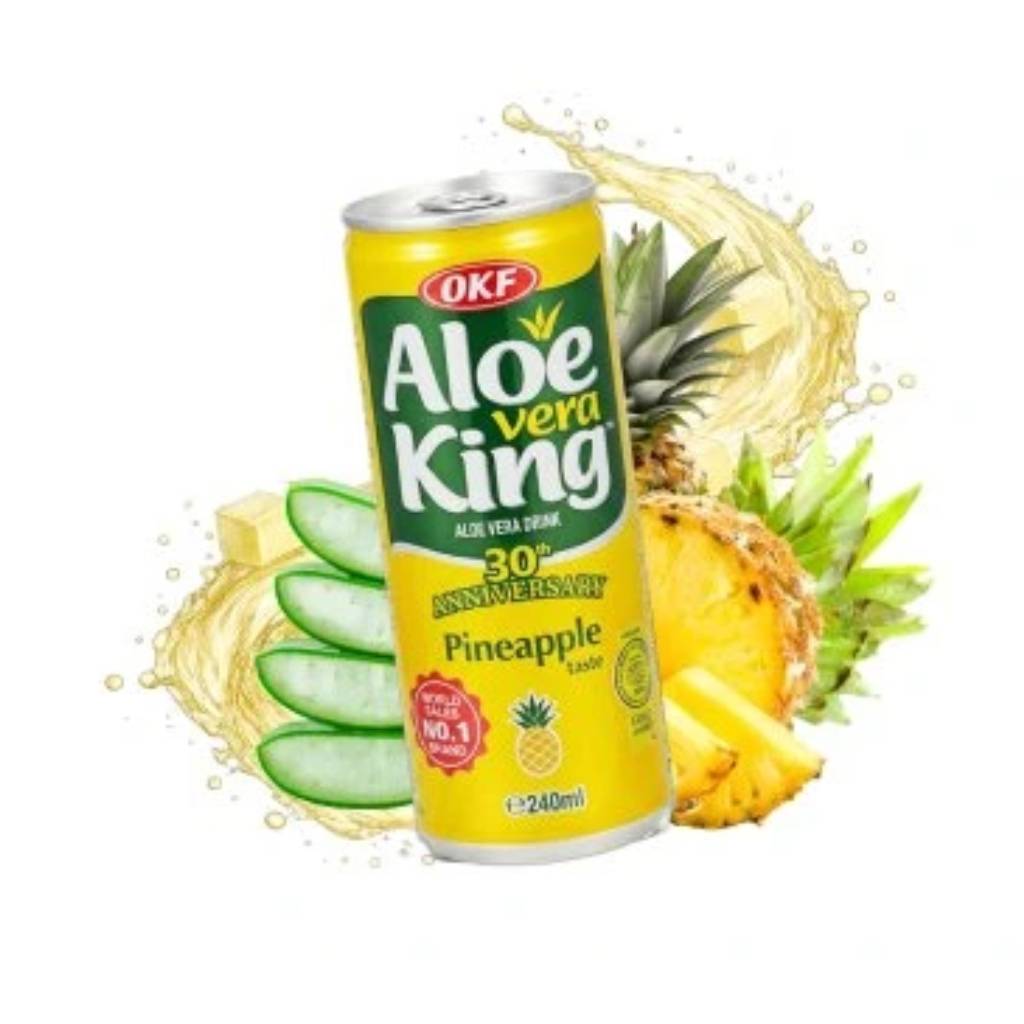 OKF-Aloe-Vera-King-Pineapple-240ml-KOR OKF Aloe Vera King Pineapple 240ml KOR - Image 1