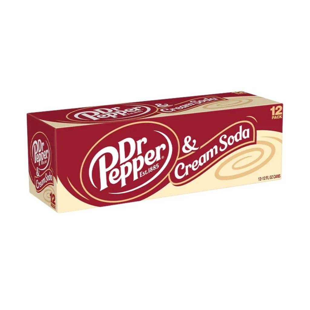 Box-Dr-Pepper-Cream-Soda-355ml-–-12τμχ Box Dr Pepper Cream Soda 355ml – 12τμχ - Image 1