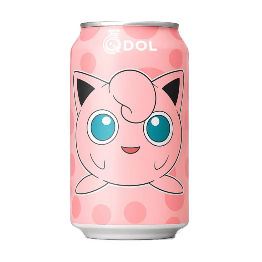 QDol-Pokemon-Jigglypuff-Peach-Sparkling-Water-330ml-CHN QDol Pokemon Jigglypuff Peach Sparkling Water 330ml CHN - Image 1