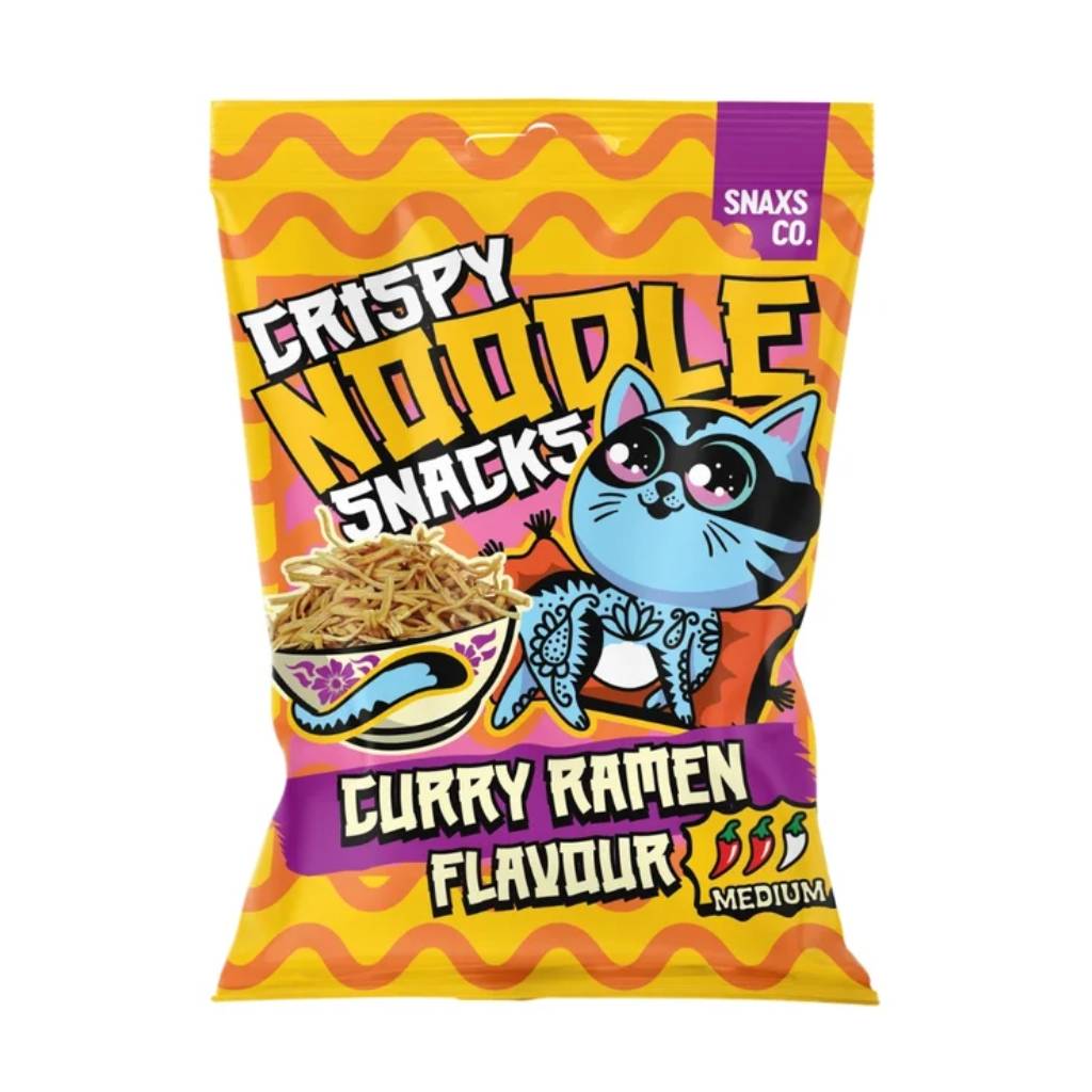 Crispy-Noodle-Snacks-Curry-Ramen-Flavour-60g-CHN Crispy Noodle Snacks Curry Ramen Flavour 60g CHN - Image 1