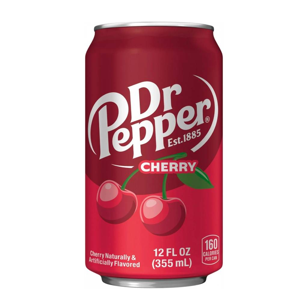 Dr-Pepper-Cherry-355ml-US-1 Box Dr Pepper Cherry 355ml US x 12τμχ - Image 1