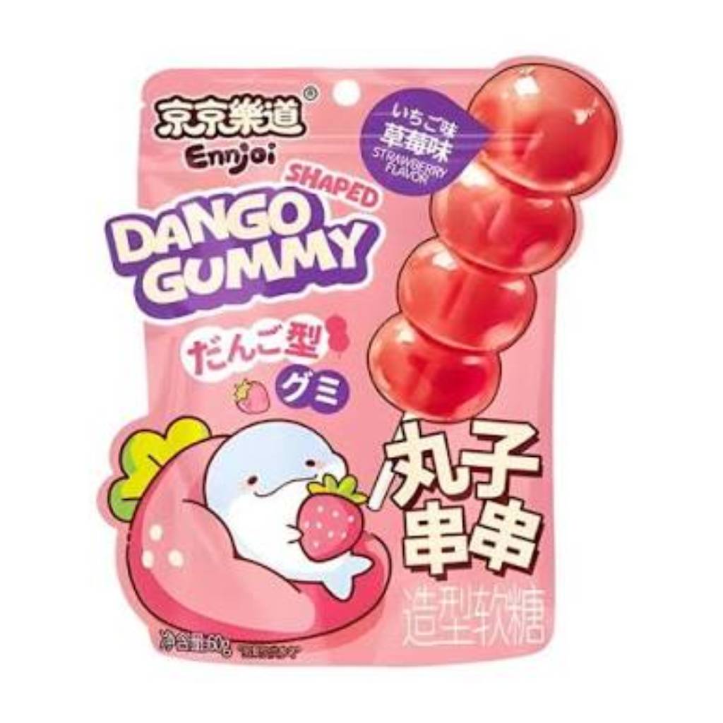 Ennjoi-Strawberry-Dango-Shaped-Gummy-60g-CHN Ennjoi Strawberry Dango Shaped Gummy 60g CHN - Image 1