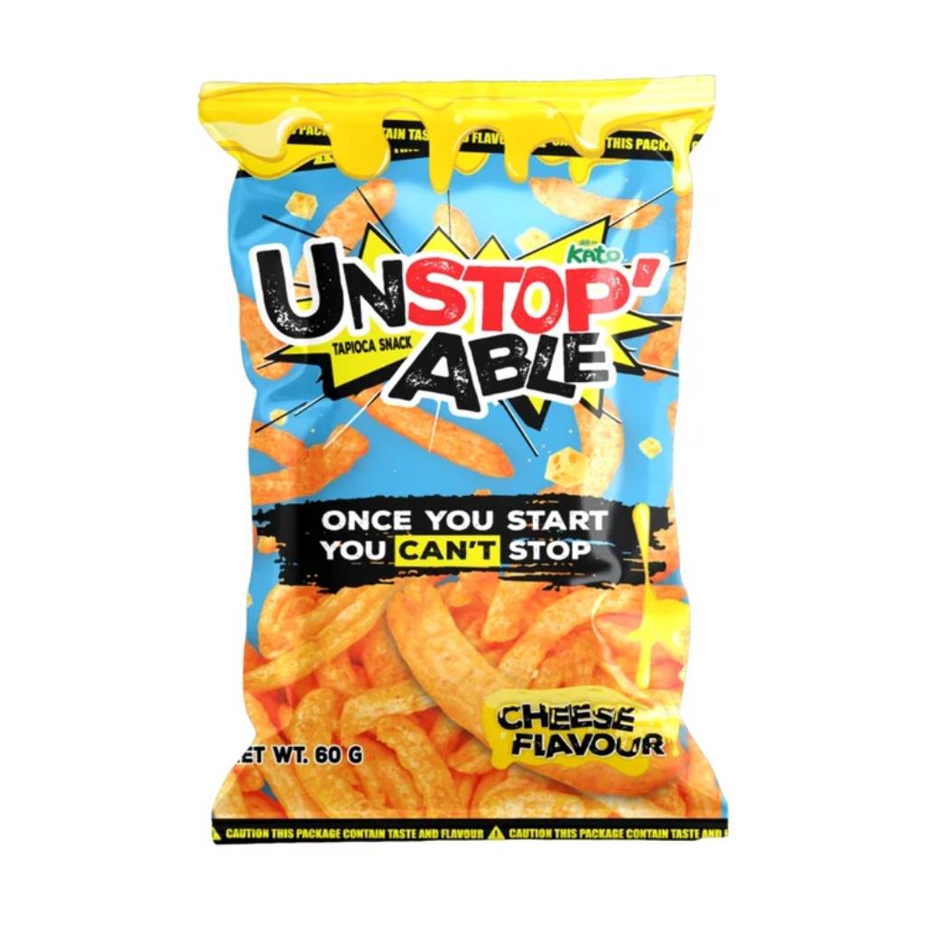 Kato-Unstopable-Cheese-Tapioca-Snack-60g-THA Kato Unstopable Cheese Tapioca Snack 60g THA - Image 1